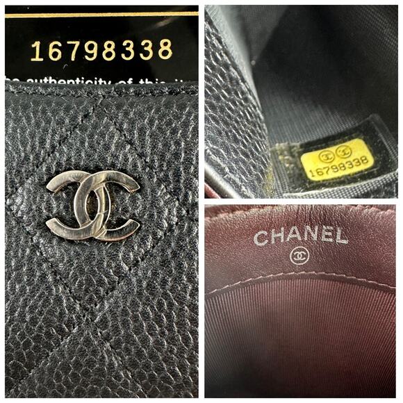 Chanel Caviar Leather Matelasse Card Holder - Picture 8 of 8